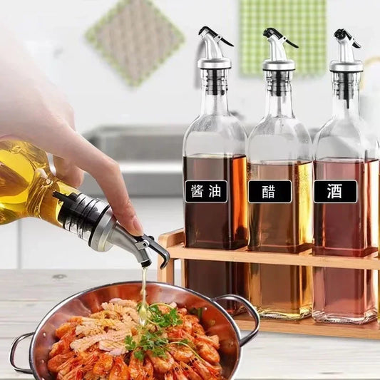1/5 PCS Bottle Stopper Leak Proof Wine Stopper Bottle Cap Wine Pourer Spout Stopper Dispenser Olive Oil Sprayer Kitchen Tools
